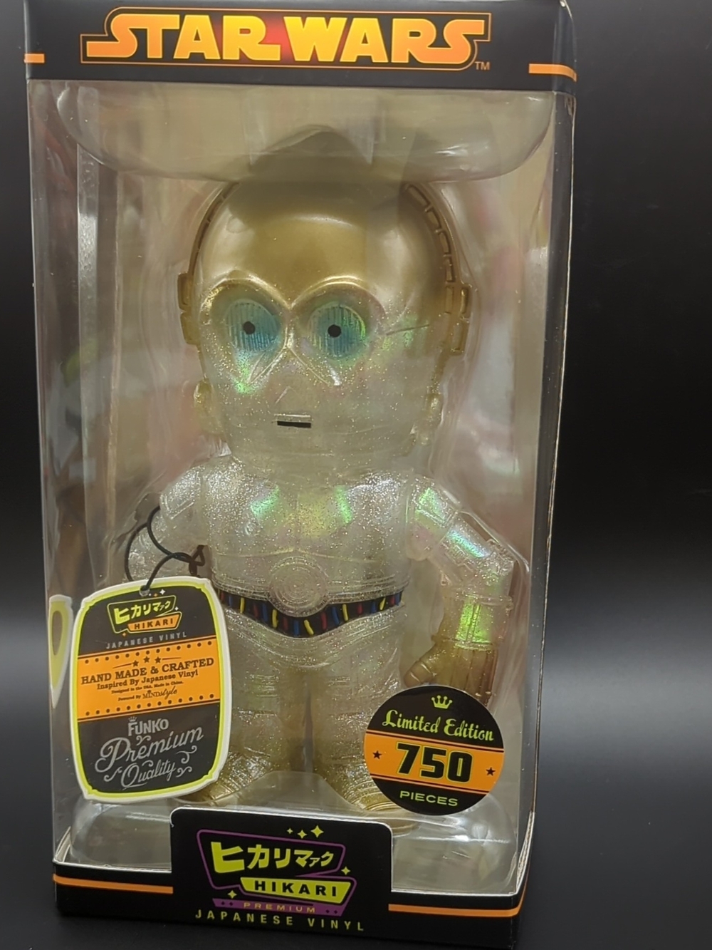 Star Wars Hikari Limited Edition C-3PO Clear Gold Sculpture